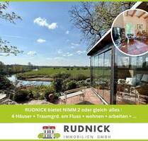 RUDNICK bietet NIMM 2 oder gleich alles: 4 Häuser + Traumgrd. am Fluss + wohnen + arbeiten + ... - Schwarmstedt