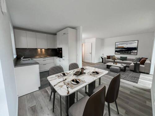 Wohn- und Essbereich - Digitales Staging - 