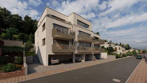 Straßenansicht seitlich.jpg - WE7-Moderne 2-Zimmer-Wohnung mit Dachterrasse in Trier-Biewer