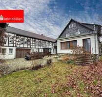 Charmanter Dreiseitenhof mit idyllischem Innenhof, Scheune und vielfältigen Nutzungsmöglichkeiten! - Oberdorla