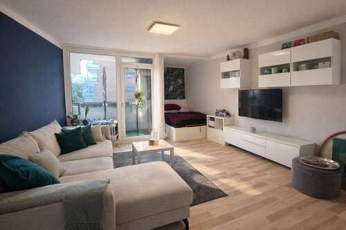 Visualisierung Wohnzimmer - 3 Zimmer Etagenwohnung in Garching bei München