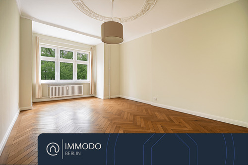Wohnzimmer - ?? Altbautraum mit Spreeblick - hochherrschaftliche 4,5 Zimmer Wohnung mit Balkon in ruhiger Lage