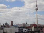 Panoramablick vom Fenster - Süd-West-Traumblick in Berlin-Mitte: 2 Zimmer - 12. OG, Option: Stellplatz - provisionsfrei