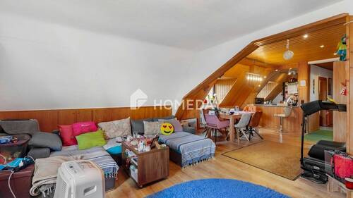 Wohnzimmer 2 - Etagenwohnung mit 85,00 m² in Stutensee zum Kaufen