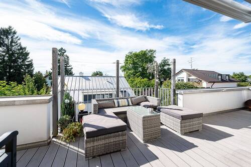 Herrliche West-Terrasse - Etagenwohnung mit 126,00 m² in München zum Kaufen