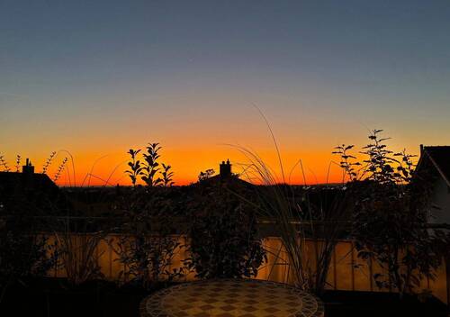Dachterrasse Sonnenuntergang - 