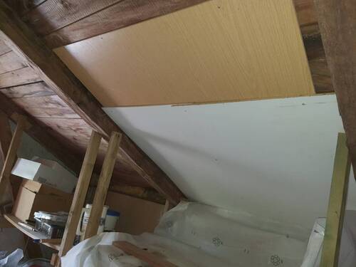 undichte Stelle im Dach - 