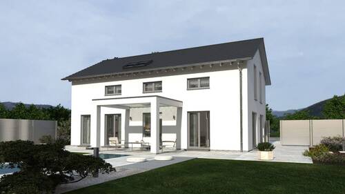 Ansicht Garten - Einfamilienhaus mit 185,60 m&sup2; in Saarlouis zum Kaufen