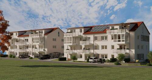 Südansicht - Neubauwohnung W3 EG Weizenstraße 4 in Eutingen im Gäu