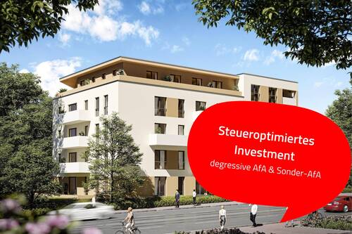 Außenvisualisierung - Hochwertig & zentral: 2 Zimmer mit Balkon und TG-Stellplatz