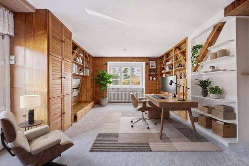 Einrichtungsbeispiel Arbeitszimmer/ Bibliothekszimmer - 