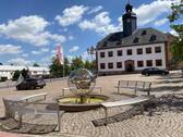 Meerane, Markt mit Rathaus - 