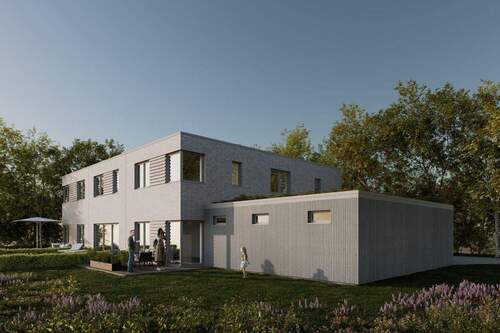 Visualisierung - Modernes Wohnen im Neubau - 5-Zimmer-Einheit mit Terrasse & Carport