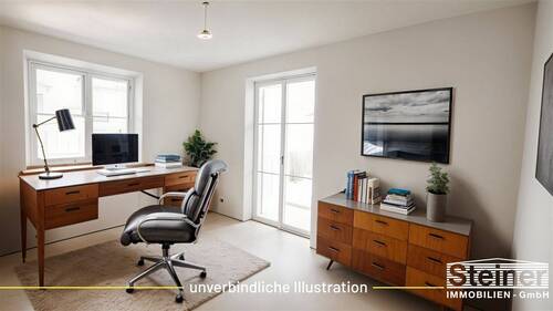 Büro / Balkon - Reihenendhaus in Garmisch-Partenkirchen zum Kaufen