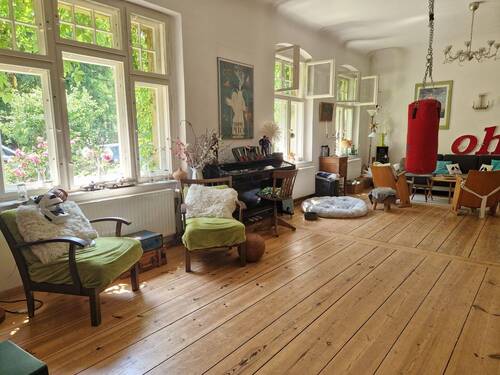 Wohnzimmer - Einfamilienhaus mit 141,00 m&sup2; in Stahnsdorf zum Kaufen