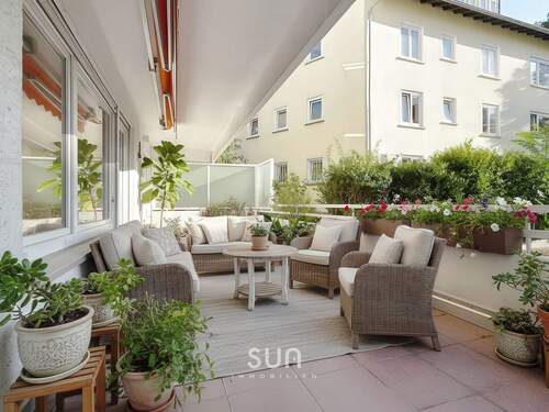 PRIVATE TERRASSE ( VISUALISIERUNG) - 2 Zimmer Etagenwohnung zum Kaufen in Wiesbaden