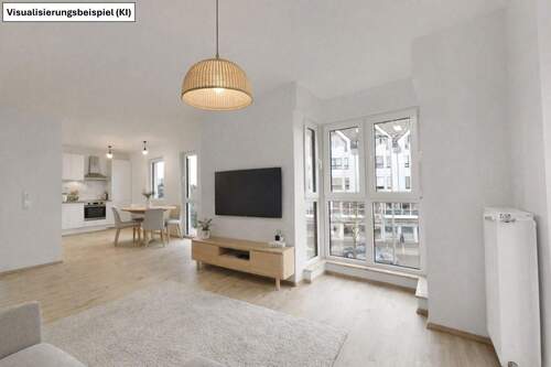 Beispiel Wohnzimmer - Zentral, modern, lichtdurchflutet - 1-Zimmer-Wohnung in Bensheim