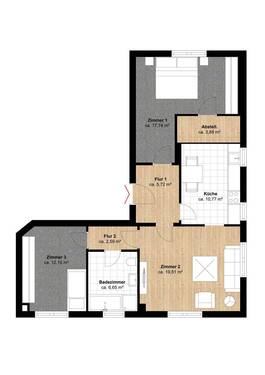 Souterrain Nutzfläche - 