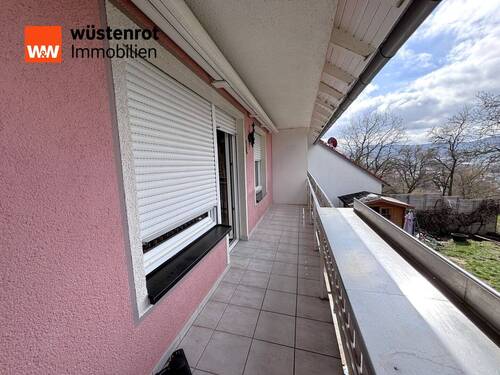 Südbalkon, mit Markise - 