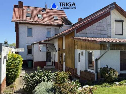 Ansicht vom Garten - 7 Zimmer Doppelhaushälfte zum Kaufen in Nordhausen