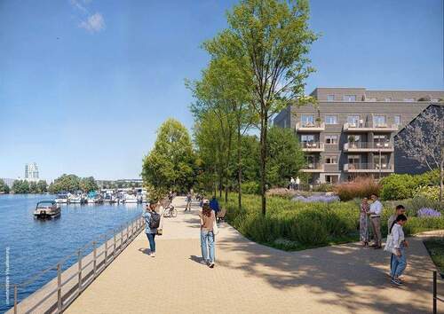 Außenvisualisierung Uferpromenade - Tolle 3-Zimmer-Wohnung mit ca. 71m² samt Dusche und Terrasse