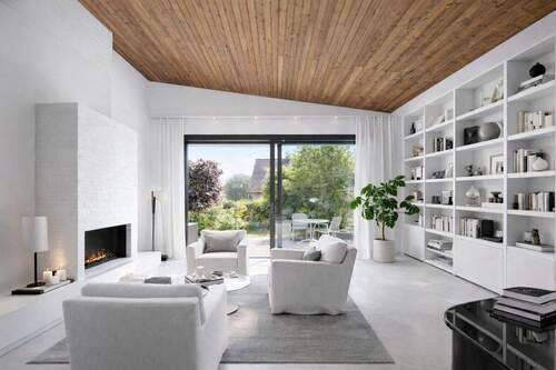 Modernisierungsbeispiel - Toplage Steinberg: Freistehendes EFH mit Splitlevel, Kamin & Garten - Potenzial inklusive