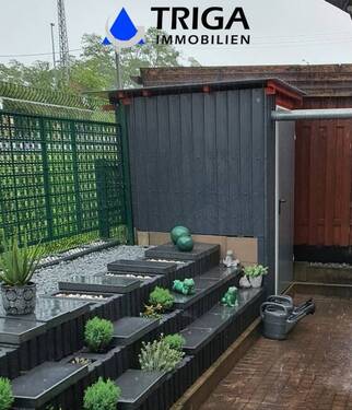 Regenwasserhäuschen mit Zisterne - 