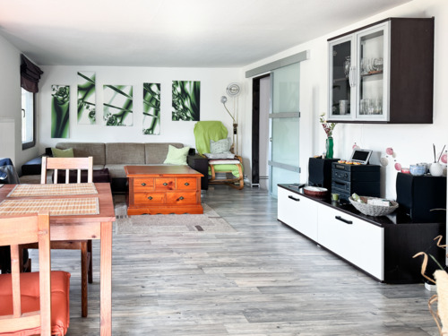 Wohn- und Essbereich - 2 Zimmer Bungalow in Havelsee