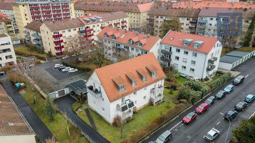 Vogelperspektive - 3 Zimmer Etagenwohnung zum Kaufen in Würzburg / Zellerau