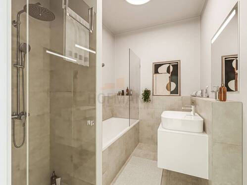 Musterbild Bad - Etagenwohnung mit 105,50 m² in Würzburg zum Kaufen