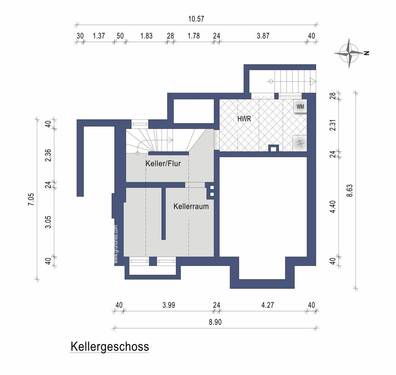 Keller (Darstellung und Maßangaben ohne Gewähr) - 