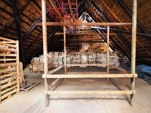 Blick in den ausbaufähigen Dachboden - 