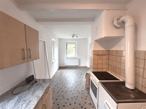 EG, Küche mit Holzofen - 
