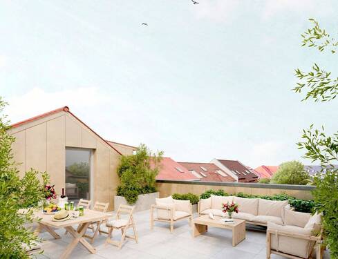 Dachterrasse - Etagenwohnung mit 99,50 m&sup2; in Leipzig zum Kaufen