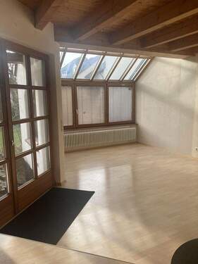 Wohnzimmer mit Wintergarten - 5 Zimmer Reihenmittelhaus in Leutkirch im Allgäu
