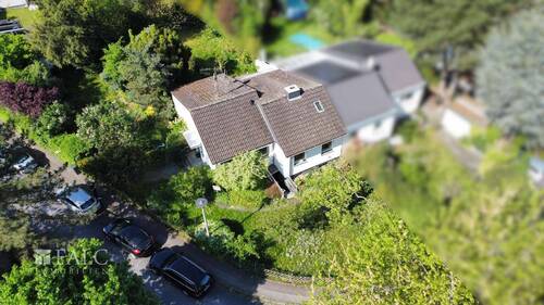 Vogelperpektive - Grundstück in Köln - Weiß