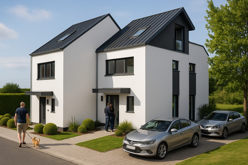 Ansicht 2 - 4 Zimmer Doppelhaushälfte zum Kaufen in Bodenheim