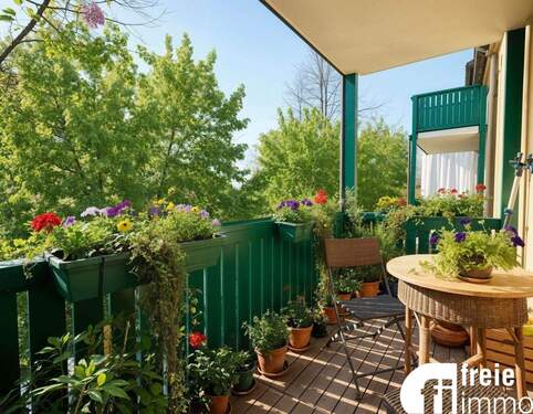 Balkon - (KI generiert) - 1 Zimmer Etagenwohnung zum Kaufen in Dresden