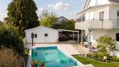 Außenanlage Poolanlage mit Poolhaus - 1 Zimmer Mehrfamilienhaus, Wohnhaus zum Kaufen in Ravensburg