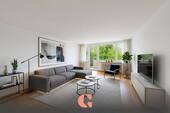 Wohnzimmer Visualisierung - Helle Wohnung mit Ostbalkon - U-Bahn nähe - Bezugsfertig