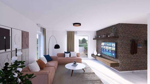 Ansicht Wohnzimmer Wohneinheit - 