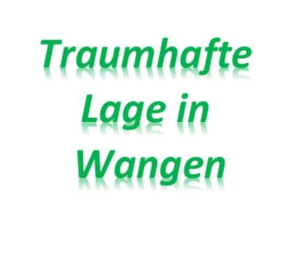 Bild 1 - Schönes EFHGrundstück in Top-Lage von Wangen, sehr ruhig, wenig Verkehr, wunderbar grün