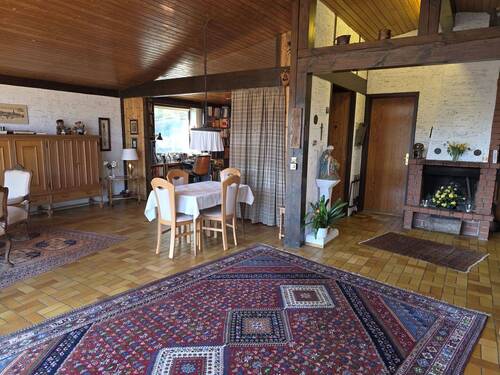 OG Weitere Ansicht Wohn- Esszimmer mit Kamin - 