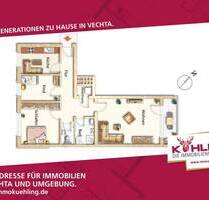 Entspannt zurücklehnen! Kernsanierte 3-Zimmer-Wohnung! - Vechta