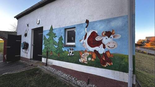 Nebengelass mit Zeichnung - 