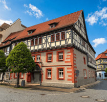 Historisches denkmalgeschütztes Fachwerkhaus in 1A-Altstadtlage von Bad Langensalza - barrierefreie Fläche im EG