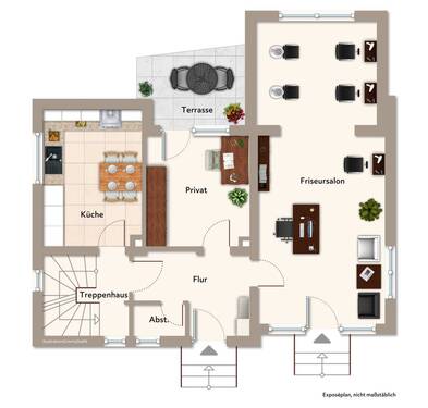 Erdgeschoss - 6 Zimmer Einfamilienhaus in Erlangen