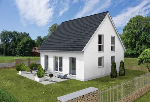 Garten Giebel Ost_3D.png - Einfamilienhaus mit 108,00 m² in Postbauer-Heng zum Kaufen