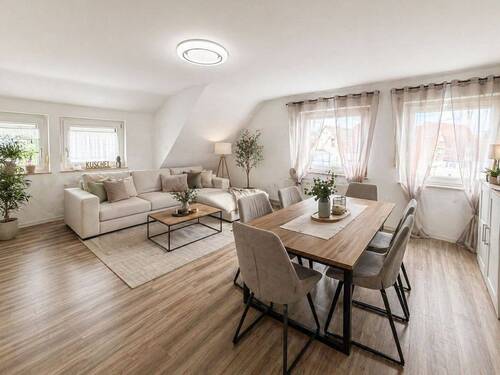 Wohnen und Essen - 3 Zimmer Etagenwohnung zur Miete in Frickenhausen