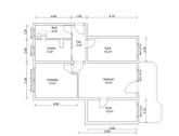Grundriss - Etagenwohnung mit 73,00 m&sup2; in Zwickau zur Miete
